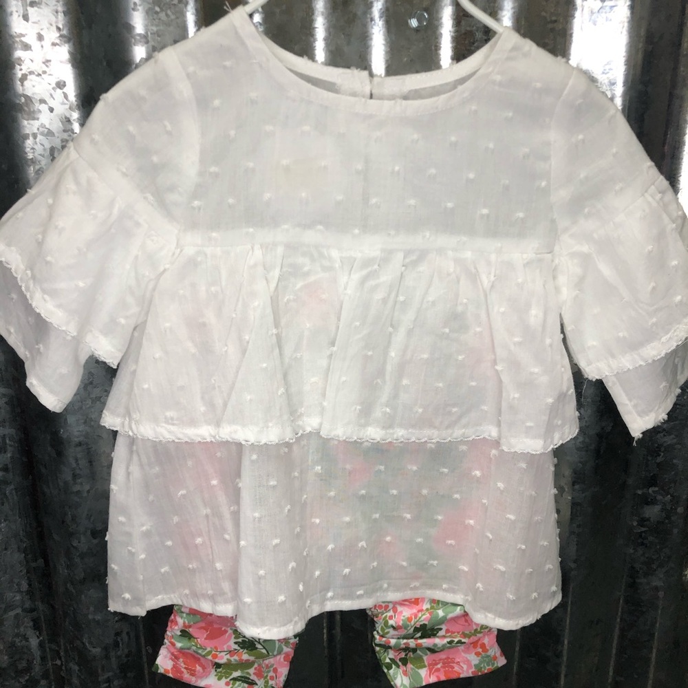 Girls 3-6 month Mudpie New with tags, pant and top